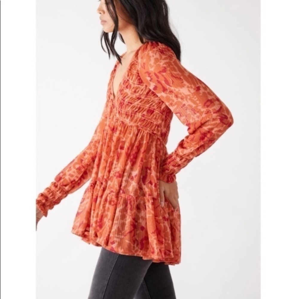 Free People Dark Romance tunic, size XS, EUC - Picture 2 of 12